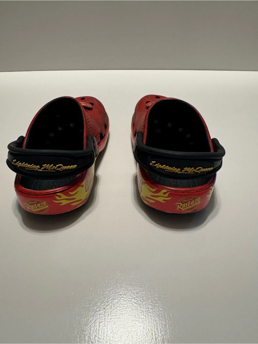 CROCS Kids Lightning McQueen Red and Black Clogs